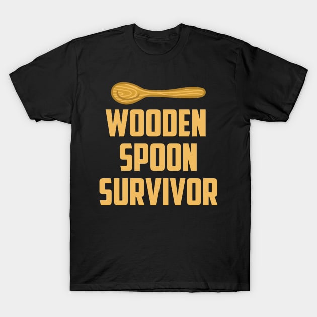 Wooden Spoon Survivor T-Shirt by TomCage